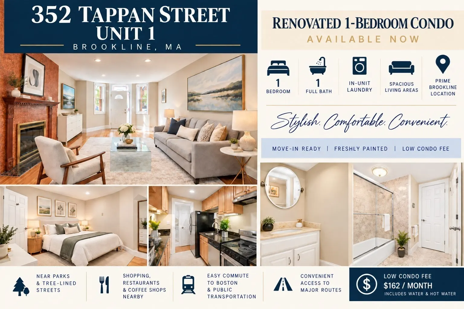 352 Tappan Street #1, Brookline